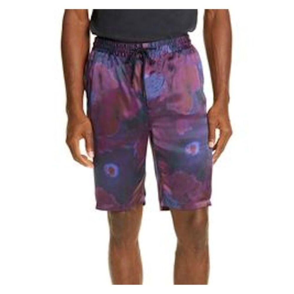 PRESIDENTS Mens Navy Drawstring, Athletic Fit Cotton Shorts L